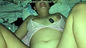 Blonde gets fucked before bed in her pajamas