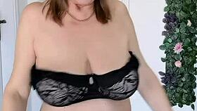 chic and cheeky granny mariaolds black lingerie strip dance