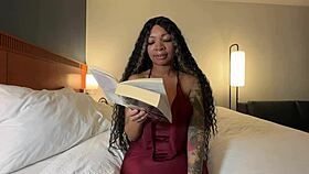 reading a book with eva parker in the neighborhood