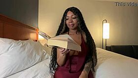 reading a book with eva parker in the neighborhood