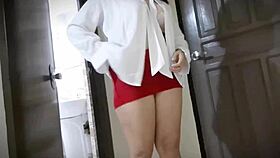 seductive sexy dance while touching my big tits