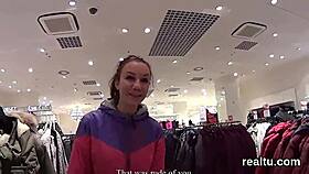 Seduced in hypermarket, stellar Czech sweetie gets POV poked with hardcore action