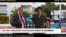 the redhead latina screams loudly as she sucks his big cock in the ggmansion, her big ass bouncing