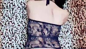 Skinny couple films hot passion porno at home