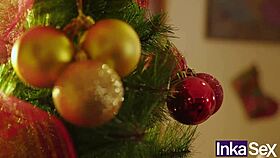 Victoria Camargo's Christmas Anal Fun