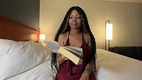 reading a book with eva parker in the neighborhood