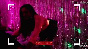 Stunt cock fucks asian maxines stripper pussy facial