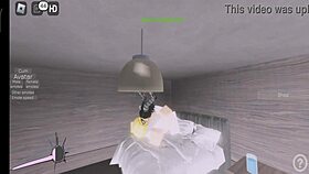 Blonde MILF FUCKED by MONSTER COCK DEVIL on ROBLOX