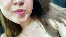 Huge boobs fingered and masturbated on webcam