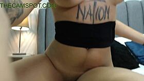 young hispanic using dildo live on thecamspot webcam striptease