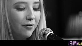 Cute teen friends enjoying playful tribbing and oral