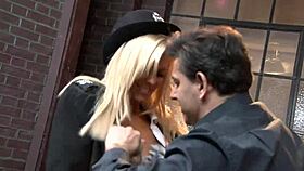 Jenny and Stacey finish him with a double blowjob after screwing, Jenny says.