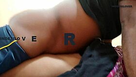 Amateur couple enjoys intimate moments at work