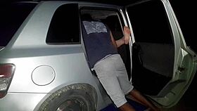 Brazilian Amateur Housewife Exhausts Herself On Big Black Cock In Public Street While Waiting At Red Light