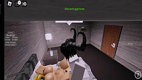 Blonde MILF FUCKED by MONSTER COCK DEVIL on ROBLOX