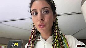 i'm so horny doing a crazy cumwalk in the public shopping mall after blowjob in toilet