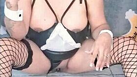 Conejita Playboy Sexy Enjoys Her Large Thick Dildo