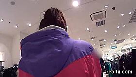 Seduced in hypermarket, stellar Czech sweetie gets POV poked with hardcore action