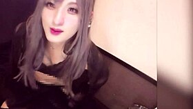 Long-Haired Crossdresser Performs Anal Masturbation On Stream