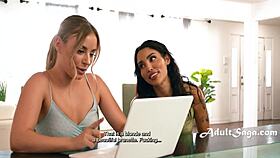 Roommate Fantasizes About Lesbian Fucking Me - Vanessa Sky, Anna Claire Clouds