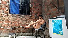 i secretly record my curvy neighbor fingering her pussy until she catches me watching