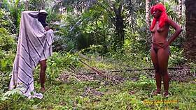 Mature African Big Tits Slut Getting Stroked Passionately in Group Scene