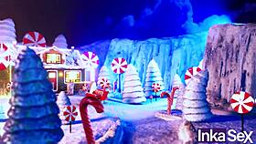 Victoria Camargo's Christmas Anal Fun