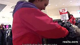 Seduced in hypermarket, stellar Czech sweetie gets POV poked with hardcore action
