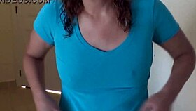 I Get Too Excited Showing My Big Tits As Friends Jerk Off And Cum!