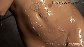 jazy berlin horny in shower, masturbating wet pussy tease?