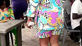 sweet babe enjoys outdoor public adventures with playful touches