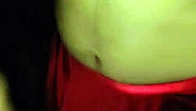 Piss walking in chastity cage