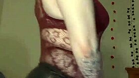 Striptease leads to big black cock dildo fucking