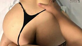 'Cum on my big latina ass,' she begs in amateur doggystyle