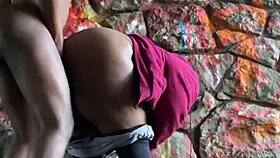 sexy bbw remi gets creampied in a tunnel