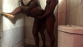 Enjoying The Bathroom With Curvy Beauty.