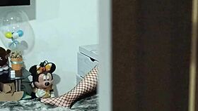 latina masturbates with dildo and offers ass until orgasm