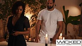 Hot Brunette Gets Passionately Fucked At Massage Parlor