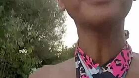 exciting public dare: fucking a stranger outdoors