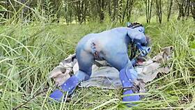 avatar monika fox big prolapse hard dildo anal and pussy fuck squirt in nature free