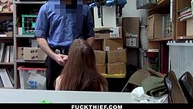 i got caught shopliftin n punished with monster cock in office