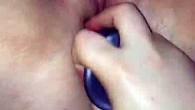 Sloppy Cunt With Ridged Dildo