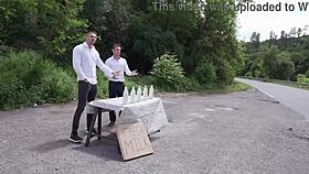 Ria Sunn Endures Intense 5-on-1 Rough Fucking with Deepthroat and Cum Swallowing