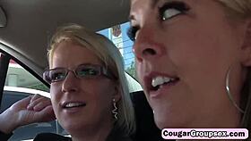 Bisexual milfs feeling intense emotions in foursome with stiff cocks