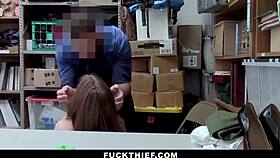 i got caught shopliftin n punished with monster cock in office