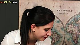 Femdom Instructs Tugging in Cfnm Setting