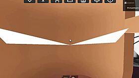 The big-ass furry girl displays her curves and features in vivid detail.