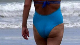 latina enjoys vacation at the beach