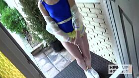 slim blondie chloe cherry's backdoor action