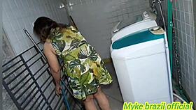 Blonde Cleaner Seduced By Young Guy For Anal Fuck?